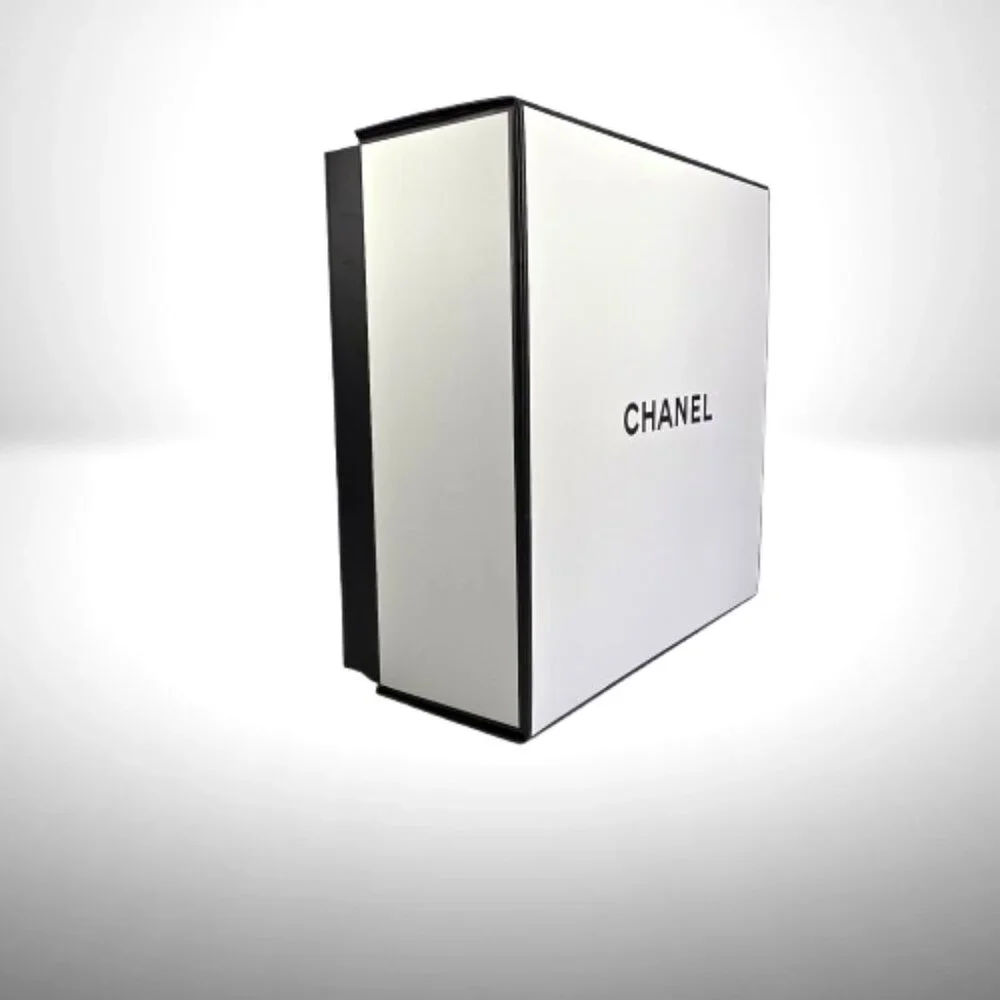 CHANEL Gift Box Set (White Lid/Black Base) + Insert - New